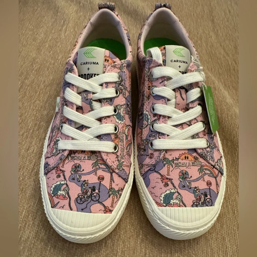 NWT! Cariuma Crooked Media Lovett or Leave It Low Sneaker, sz 7.5 - Picture 7 of 11